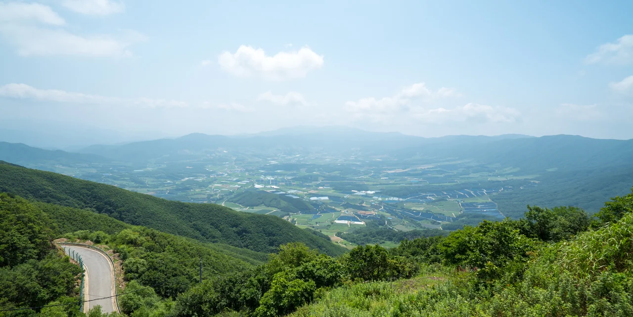산 능선
