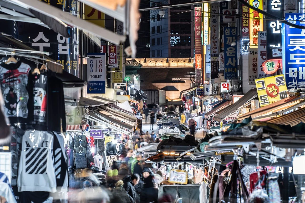 시장 골목